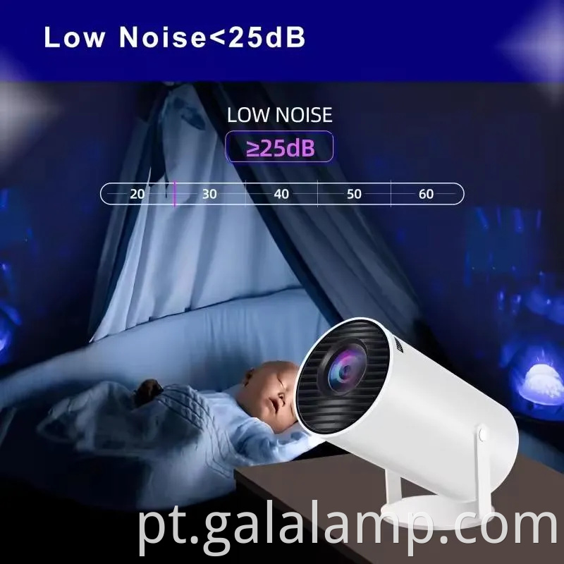 Projetor remoto 4K sem fio com Android 11 e Bluetooth Technology Portable